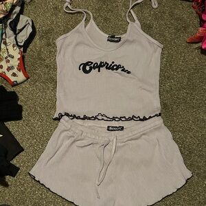 Dollskill Horoscopez Capricorn Women's Pajama Set in Light lavender